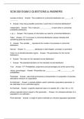 SCM 200 EXAM 2 QUESTIONS & ANSWERS