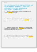 PSI LIFE EXAM ACTUAL PREP QUESTIONS AND  WELL REVISED ANSWERS - LATEST AND  COMPLETE UPDATE WITH VERIFIED  SOLUTIONS &ndash; ASSURES PASS 