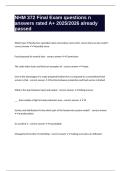 NHM 372 Final Exam questions n answers rated A&plus; 2025&sol;2026 already passed