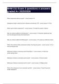 NHM 211 Exam 3 questions n answers graded A&plus; 2025&sol;2026