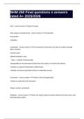 NHM 250 Final questions n answers rated A&plus; 2025&sol;2026