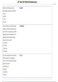 ATI TEAS Test Practice Mathematics Exam Questions Answers Test Bank PDF 2025&sol; 2026
