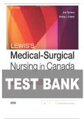 TEST BANK FOR Lewis's Medical-Surgical Nursing in Canada&comma; 5th Edition by Jane Tyerman&comma; Shelley Cobbett&comma; Mariann M&period; Harding ISBN&colon; 9780323791564 COMPLETE GUIDE 100 &percnt; VERIFIED A&plus; GRADE ASSURED&excl;&excl;&excl;&excl;&excl;NEW LATEST UPDATE&excl;&excl;&excl;&excl;&excl;&excl;