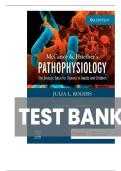 TEST BANK FOR McCance & Huether&rsquo;s Pathophysiology&comma; 9th Edition by Julia Rogers ISBN&colon; 9780323789875 ALL CHAPTERS COVERED COMPLETE GUIDE 100 &percnt; VERIFIED A&plus; GRADE ASSURED &excl;&excl;&excl;&excl;NEW LATEST UPDATE&excl;&excl;&excl;&excl;GUARANTEED PASSING&excl;&excl;&excl;&excl;SUCCESS&excl;&excl;&excl;&excl;