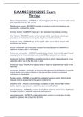 Package deal for DAANCE  Latest 2026&sol;2027 DAANCE Exam Review Questions And Answers
