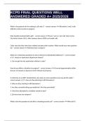 KCPD FINAL QUESTIONS WELL ANSWERED GRADED A&plus; 2025&sol;2026 