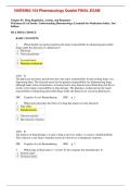 NURSING 104 PHARMACOLOGY QUIZLET FINAL EXAM &vert; LATEST UPDATED VERSION