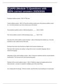 &lpar;C&rpar;APD &lpar;Module 7&rpar; Questions with 100&percnt; correct answers 2025&sol;2026