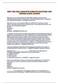 HIMT 1250 FINAL EXAM WITH COMPLETE SOLUTIONS 100&percnt; VERIFIED LATEST UPDATE&excl;&excl;