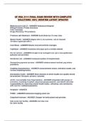UF HSA 3111 FINAL EXAM REVIEW WITH COMPLETE SOLUTIONS 100&percnt; VERIFIED LATEST UPDATE&excl;&excl;