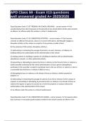 APD Class 59 - Exam &num;13 questions well answered graded A&plus; 2025&sol;2026