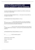 Racial Profiling questions with answers graded A&plus; passed 2025&sol;2026