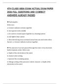 4TH CLASS ABSA EXAM ACTUAL EXAM PAPER 2026 FULL QUESTIONS AND CORRECT ANSWERS ALREADY PASSED