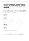 4TH CLASS ABSA EXAM EXAMINATION TEST 2026 COMPLETE QUESTIONS AND ANSWERS GRADED A&plus;