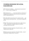 911 DRIVING KNOWLEDGE TEST ACTUAL EXAM PAPER 2026