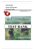 Test Bank for Intimate Relationships&comma; 9th Edition by Rowland Miller