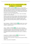 CNUR 303 ACTUAL QUESTIONS AND  CORRECT ANSWERS 