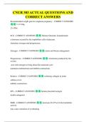 CNUR 303 ACTUAL QUESTIONS AND  CORRECT ANSWERS 