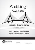 Solutions Manual For Auditing Case&colon; An Interactive Learning Approach 7th Edition by Mark S&period; Beasley&vert;&vert; All Chapters 1-12&comma; Complete Solutions A&plus;