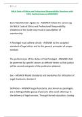NALA Code of Ethics and Professional Responsibility Questions with 100&percnt; Verified Answers UPDATED&excl;&excl;&excl;&period;