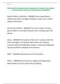 NALA Certified Paralegal Exam Fundamentals- Chapter 2- Civil Ligation Terms Questions with 100&percnt; Verified Answers UPDATED&excl;&excl;&excl;