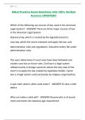 NALA Practice Exam Questions with 100&percnt; Verified Answers UPDATED&excl;&excl;&excl;&period;