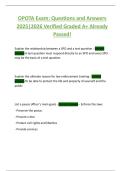 OPOTA Exam&colon; Questions and Answers  2025&vert;2026 Verified Graded A&plus; Already  Passed&excl; 