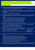 AWHONN MODULE 1- FOUNDATIONS EXAM QUESTIONS & VERIFIED CORRECT ANSWERS PASSED 100&percnt;
