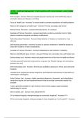 LECOM - Healthcare Management 1 Exam Questions with Correct Answers  Latest Update 2025&sol;2026
