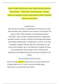 WGU D386 Hardware and Operating Systems Essentials &ndash; Objective Assessment&comma; &lpar;2025&ndash;2026&rpar; Complete Exam Questions with Verified Correct Answers