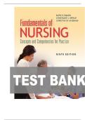 TEST BANK FOR Fundamentals of Nursing&colon; Concepts and Competencies for Practice 9th Edition by Ruth F Craven&comma; Constance Hirnle&comma; Christine Henshaw ISBN&colon; 9781975120429 COMPLETE GUIDE 100 &percnt; VERIFIED A&plus; GRADE ASSURED &excl;&excl;&excl;&excl;&excl; LATEST UPDATE &excl;&excl;&excl;&excl;