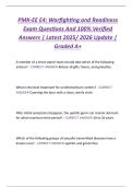 PMK-EE E4&colon; Warfighting and Readiness  Exam Questions And 100&percnt; Verified  Answers &vert; Latest 2025&sol; 2026 Update &vert;  Graded A&plus; 