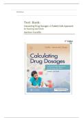 Calculating Drug Dosages&colon; A Patient-Safe Approach 3rd Edition Test Bank &vert; Step-by-Step Nursing Math&comma; Conversions & Rationales