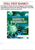 Test Bank For Bailey & Scott's Diagnostic Microbiology 16th Edition by Patricia M&period; Tille&vert;&vert; All Chapters Covered&vert;&vert; 100&percnt; Complete Latest Version 2026