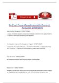 7a Pest Exam Questions with Correct Answers 2025-2026