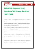 LEGL2700- Roessing Test 3 Questions With Proper Solutions 100&percnt; PASS