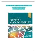 Test Bank - Little and Falace's Dental Management of the Medically Compromised Patient&comma; 10th Edition - Miller - All 30 Chapters and Rationales Included