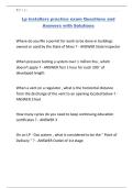 Lp installers practice exam Questions and Answers with Solutions&period;