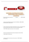 2025-2026 CCI PRACTICE TEST QUESTIONS WITH CORRECT ANSWERS