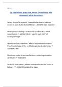 Lp installers practice exam Questions and Answers with Solutions
