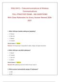 WGU D413 Telecommunications & Wireless Communications Full Practice Exam &lpar;200 Q&A with Rationales&rpar; 2026-202