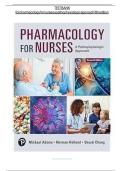 Test Bank for Pharmacology for Nurses A Pathophysiologic Approach 6th Edition by Adams&period;