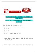 2025-2026 WGU C784 - APPLIED HEALTHCARE&period;&period;&period;ASSESSMENT &num;1 WITH CORRECT ANSWERS