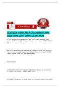 2025-2026 WELLCARE ACT MASTERY EXAM QUESTIONS WITH CORRECT ANSWERS