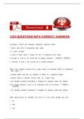 3325 QUESTIONS WITH CORRECT ANSWERS