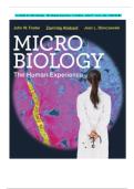 TEST BANK Microbiology&colon; The Human Experience 1st Edition by Foster&semi; Aliabadi&semi; Slonczewski&vert; Complete Guide 100&percnt; Correct Answers