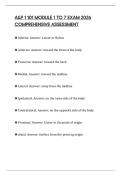 A&P 1 101 MODULE 1 TO 7 EXAM 2026 COMPREHENSIVE ASSESSMENT