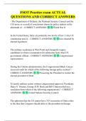 FSOT Practice exam ACTUAL  QUESTIONS AND CORRECT ANSWERS -