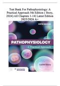 Test Bank For Pathophysiology&colon; A Practical Approach 5th Edition &lpar; Story&comma; 2024&rpar; All Chapters 1-14&vert; Latest Edition