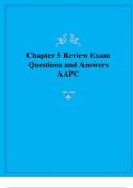 AAPC &ndash; Chapter 5 Review Exam Questions and Answers